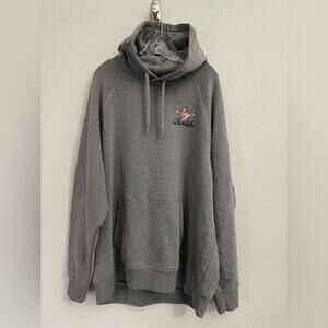 BURLEBO Fleece Hoodie in Gray “Ducks Flying In” - Men’s Size XL